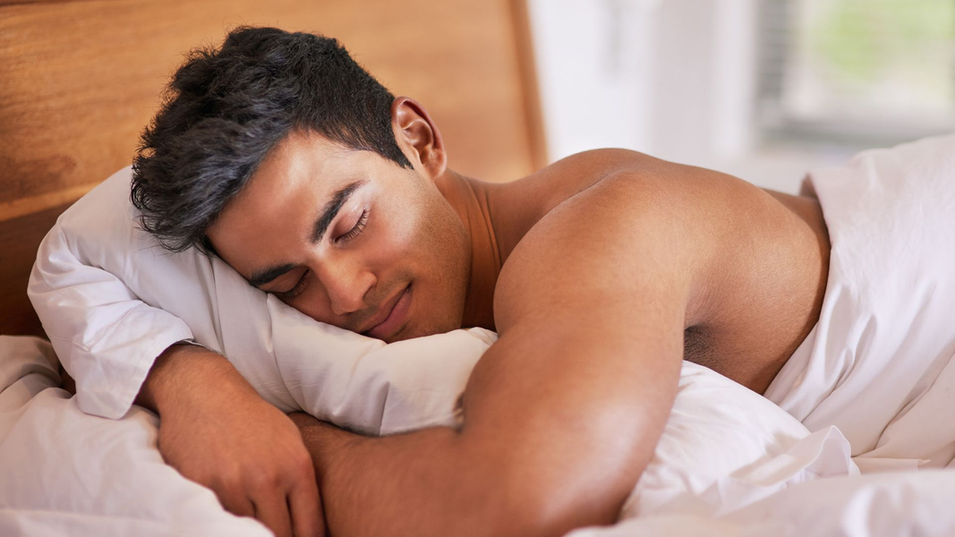man sleeping