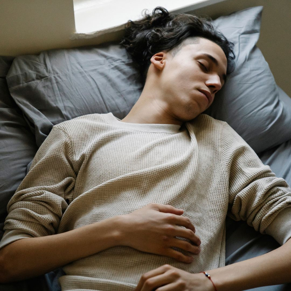 young man sleeping